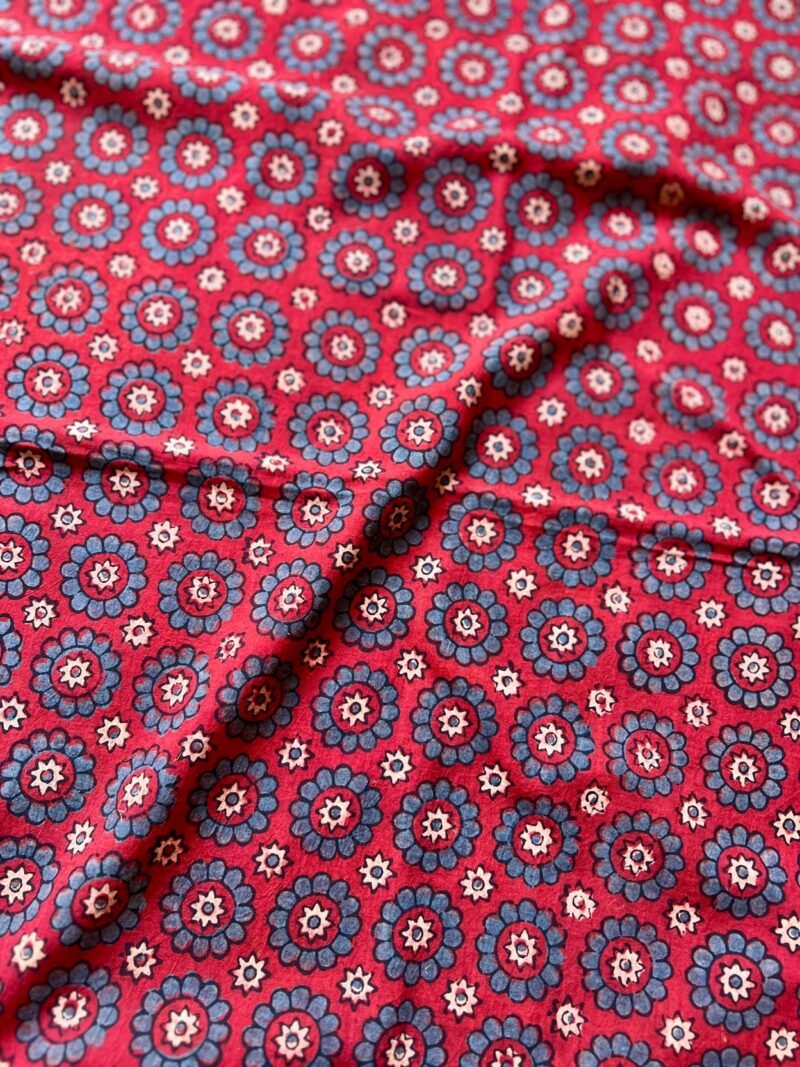 Ajrakh Handblock Printed Unstitched Suit - Image 3