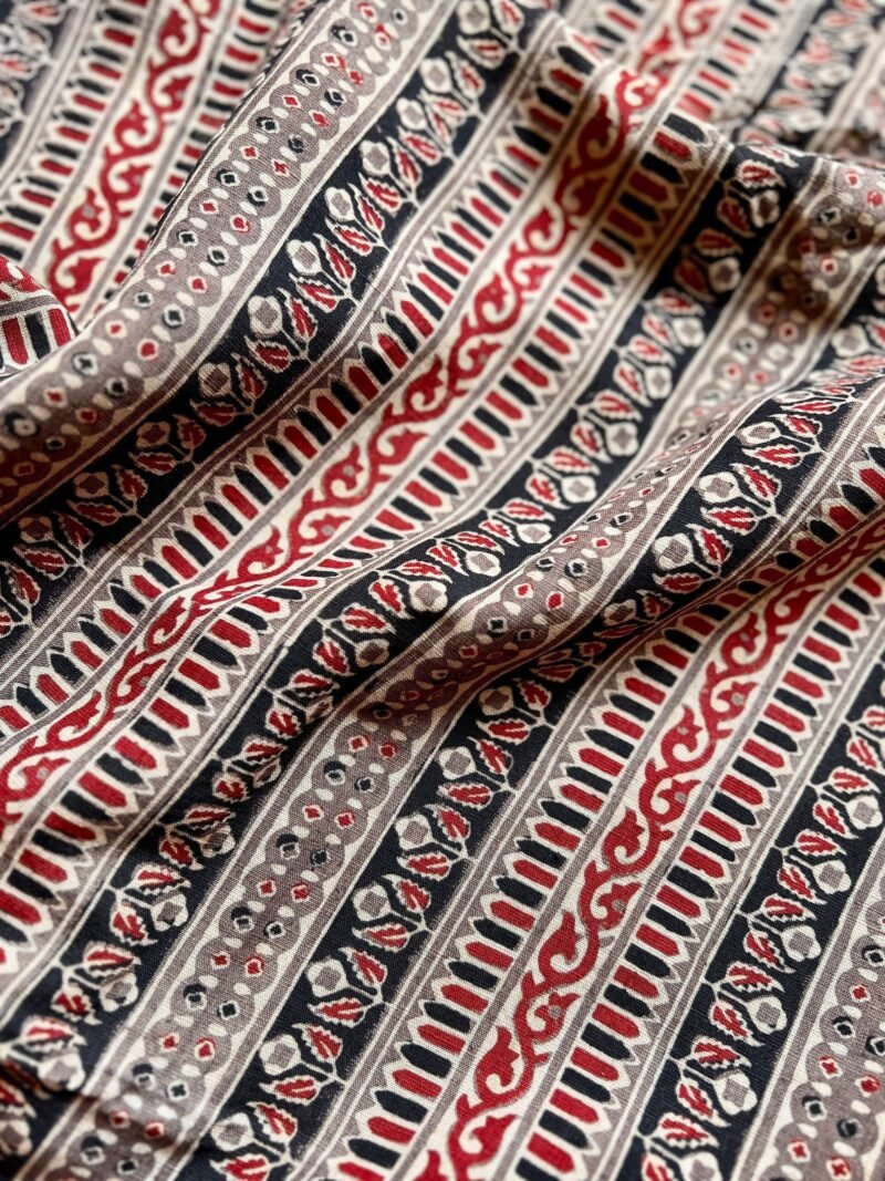 Ajrakh Handblock Printed Unstitched Suit - Image 3