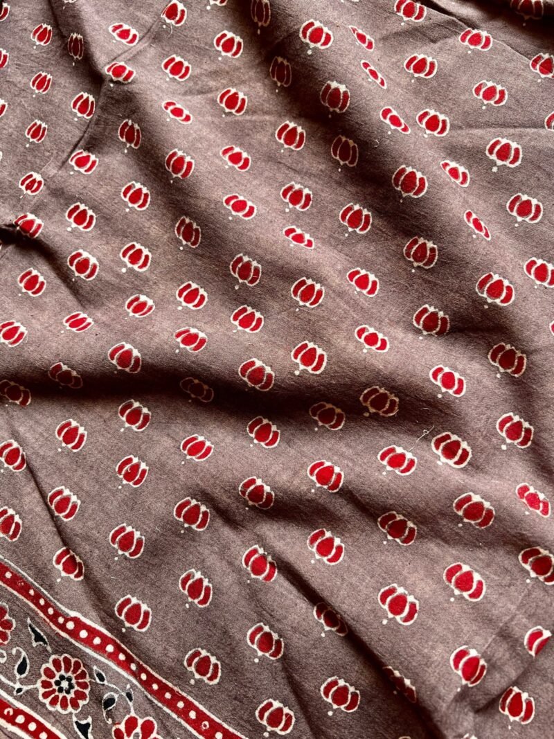Ajrakh Handblock Printed Unstitched Suit - Image 5