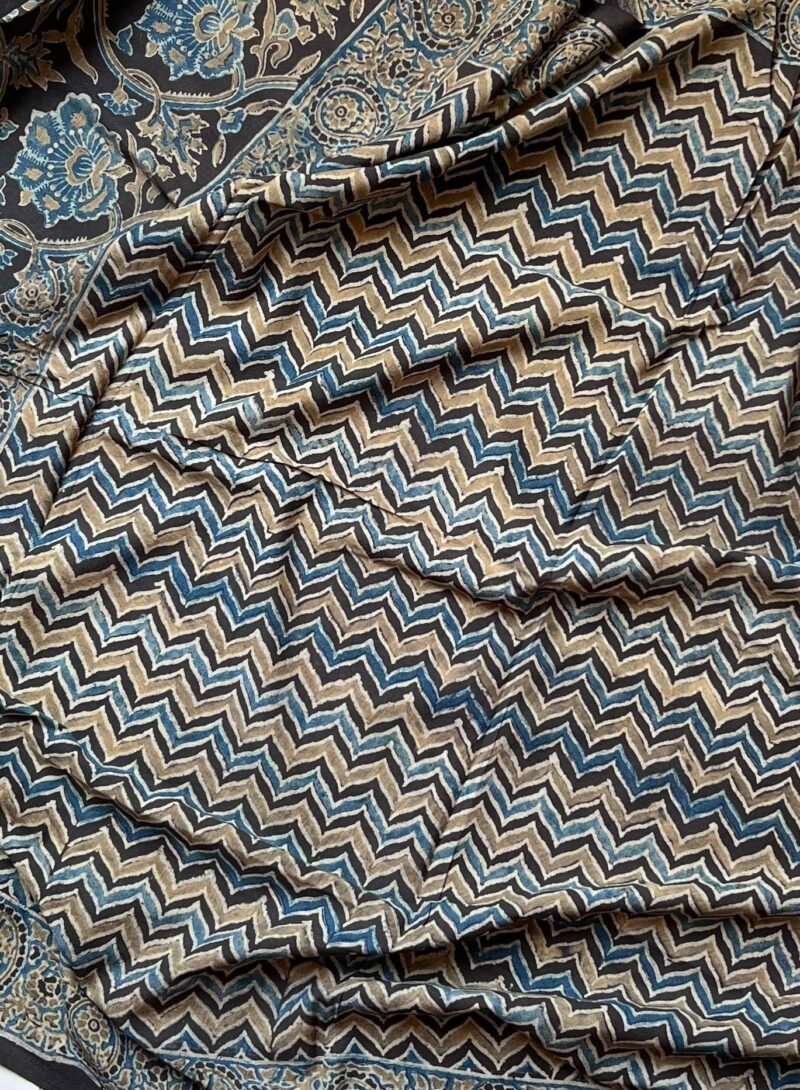Ajrakh Handblock Printed Unstitched Suit - Image 3