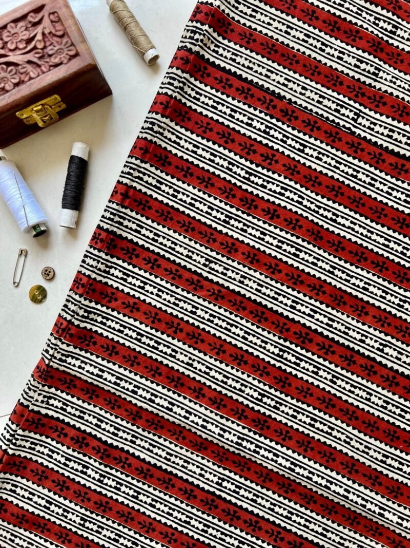 Bagru Handblock Print Fabric - Image 4
