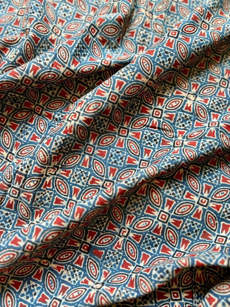Ajrakh Handblock Printed Unstitched Suit - Image 4