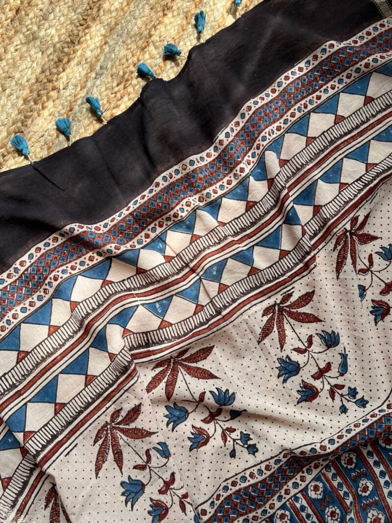 Ajrakh Handblock Printed Unstitched Suit - Image 4