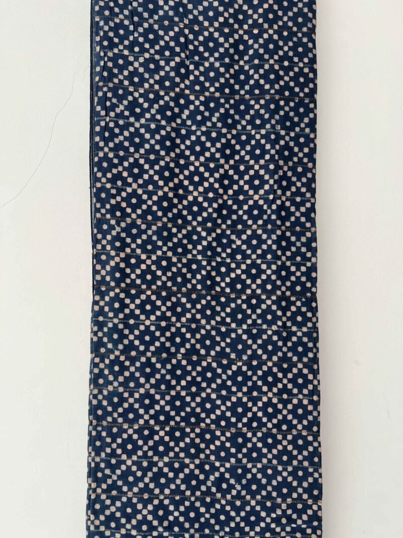 Ajrakh Khadi Handblock Printed Saree - Image 3