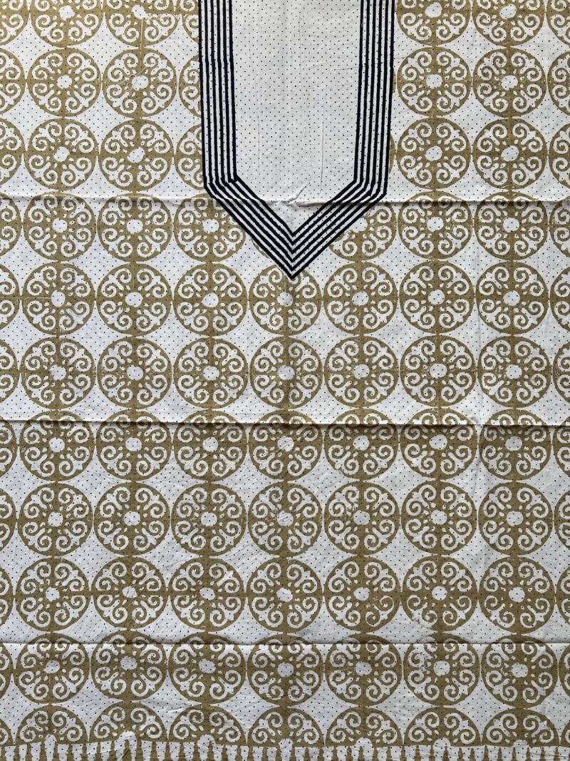 Ajrakh Handblock Printed Unstitched Suit - Image 6