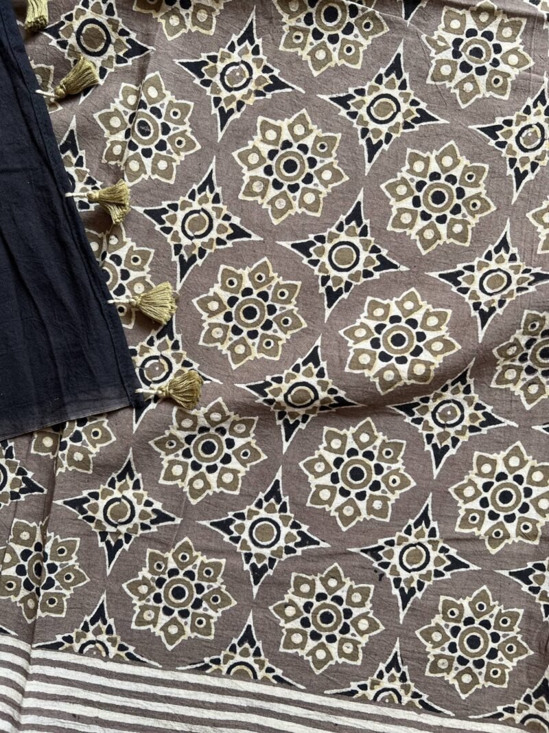 Ajrakh Handblock Printed Unstitched Suit - Image 2