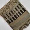 Ajrakh Khadi Handblock Printed Saree