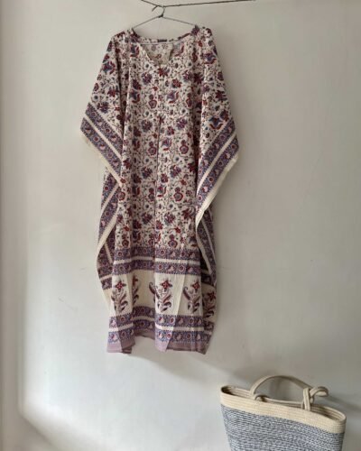 Sanganeri Handblock Printed Kaftan