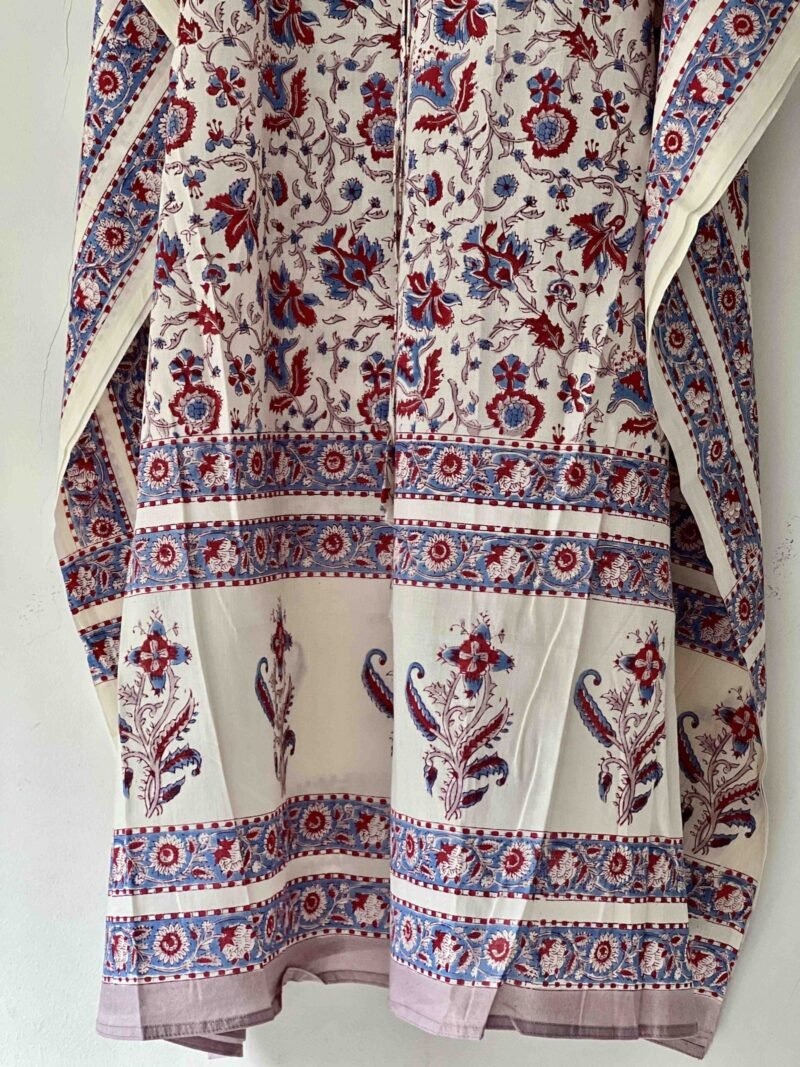 Sanganeri Handblock Printed Kaftan - Image 2