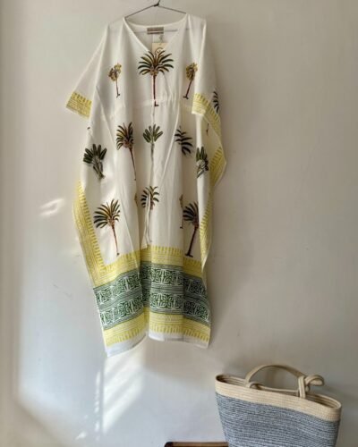 Sanganeri Handblock Printed Kaftan