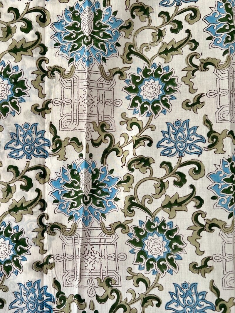 Sanganeri Handblock Printed Kaftan - Image 4