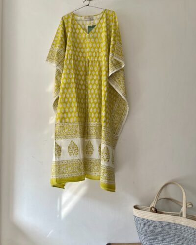 Sanganeri Handblock Printed Kaftan