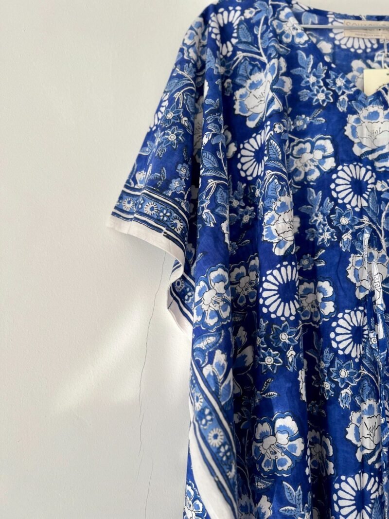 Sanganeri Handblock Printed Kaftan - Image 5