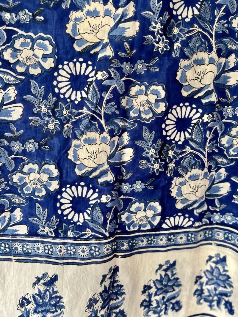 Sanganeri Handblock Printed Kaftan - Image 4