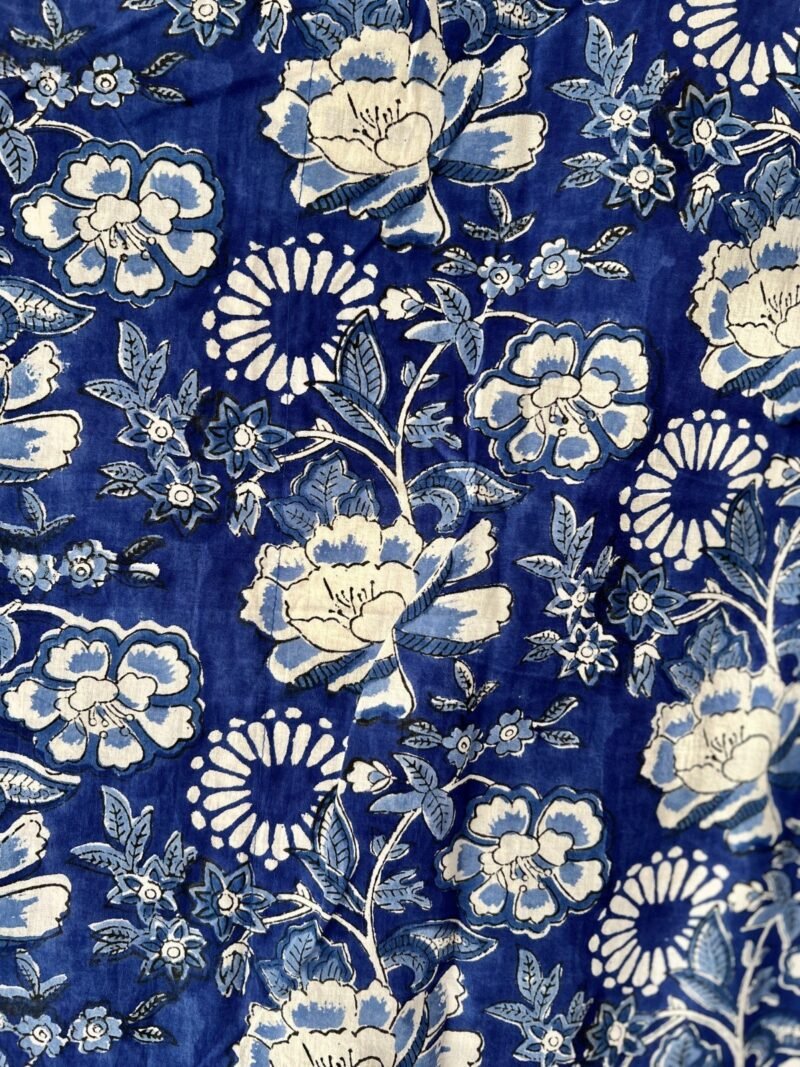 Sanganeri Handblock Printed Kaftan - Image 6