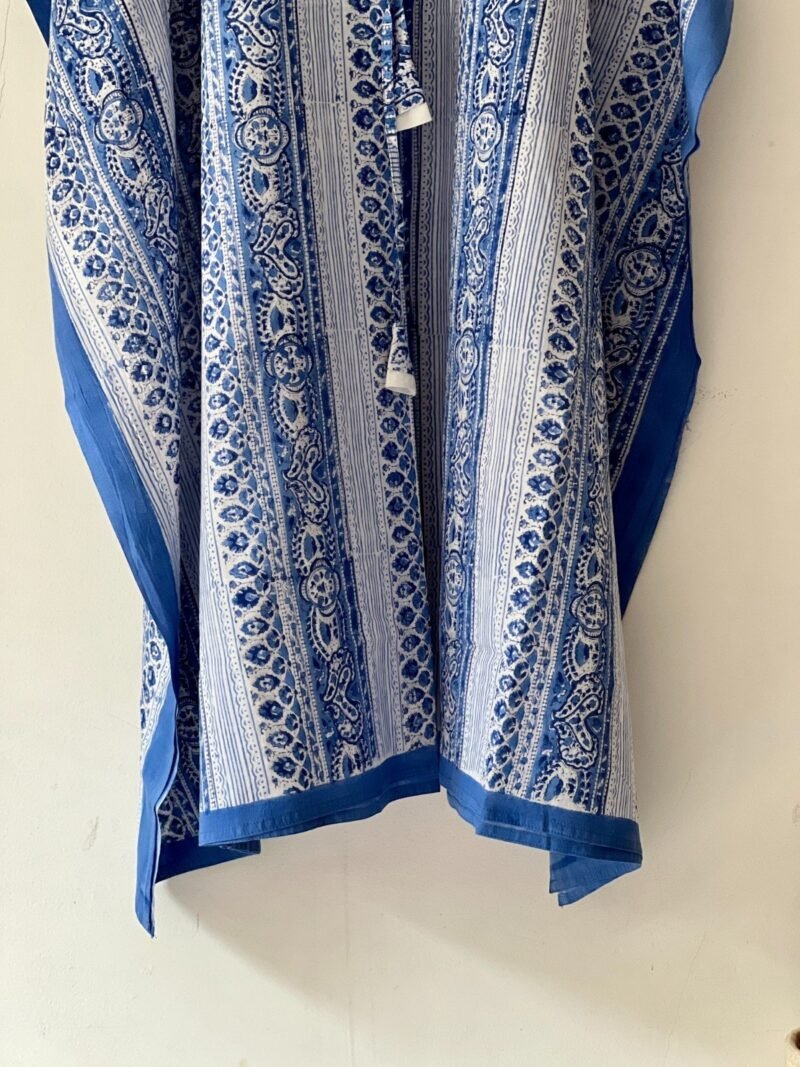 Sanganeri Handblock Printed Kaftan - Image 3