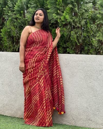Leheriya Saree