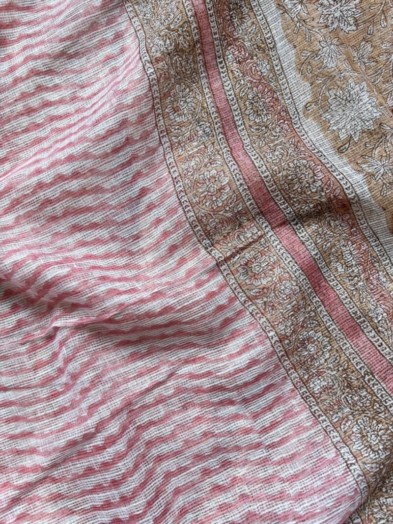 Sanganeri Handblock Printed Unstitched Suit - Image 2