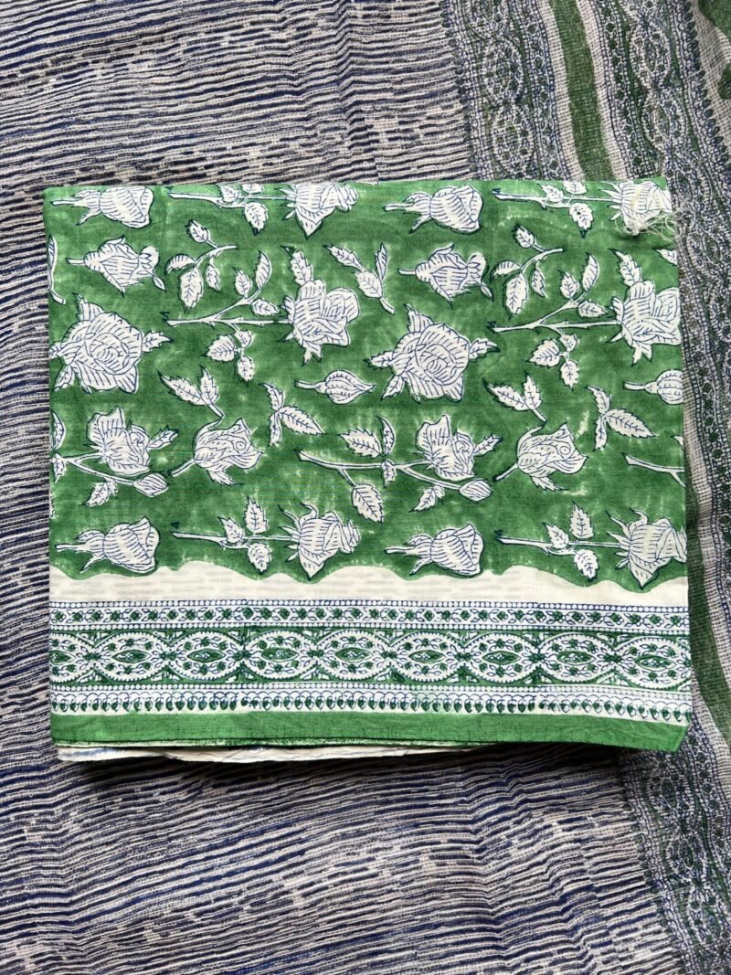 Sanganeri Handblock Printed Unstitched Suit - Image 5