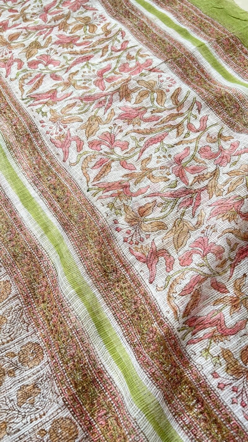 Sanganeri Handblock Printed Unstitched Suit - Image 2