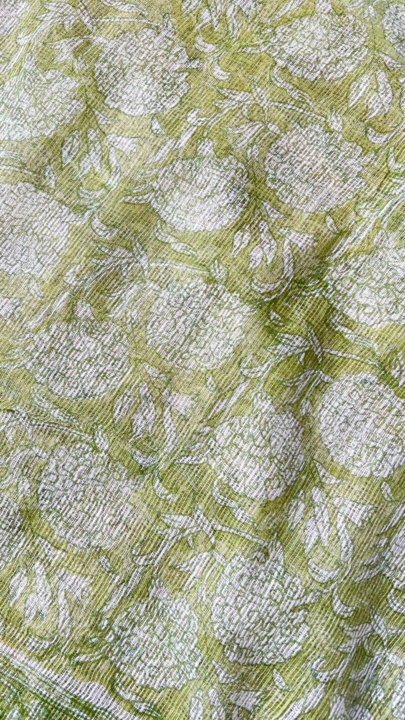 Sanganeri Handblock Printed Unstitched Suit - Image 4