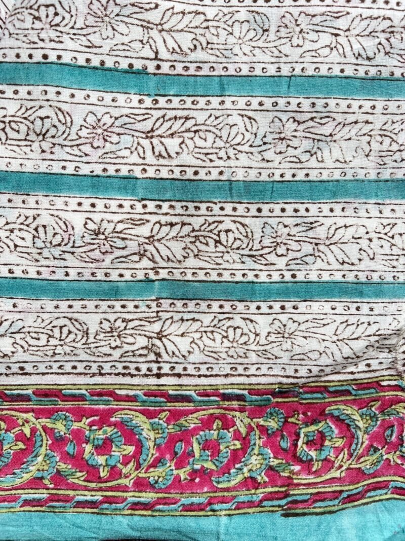 Sanganeri Handblock Printed Unstitched Suit - Image 2