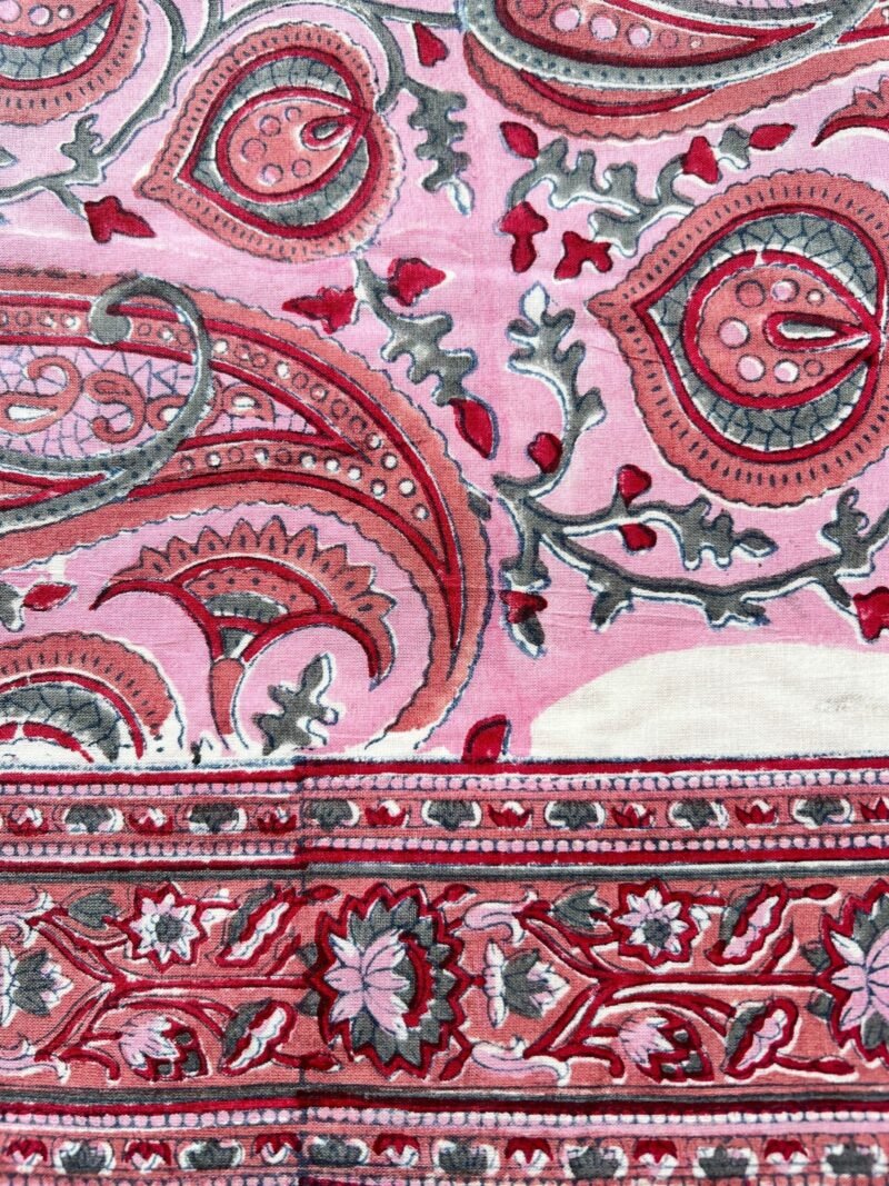 Sanganeri Handblock Printed Unstitched Suit - Image 4