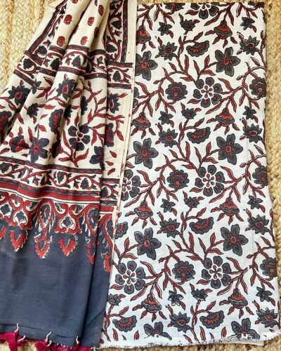Ajrakh Handblock Printed Unstitched Suit