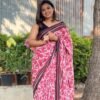 Handblock Printed Mul Cotton Saree