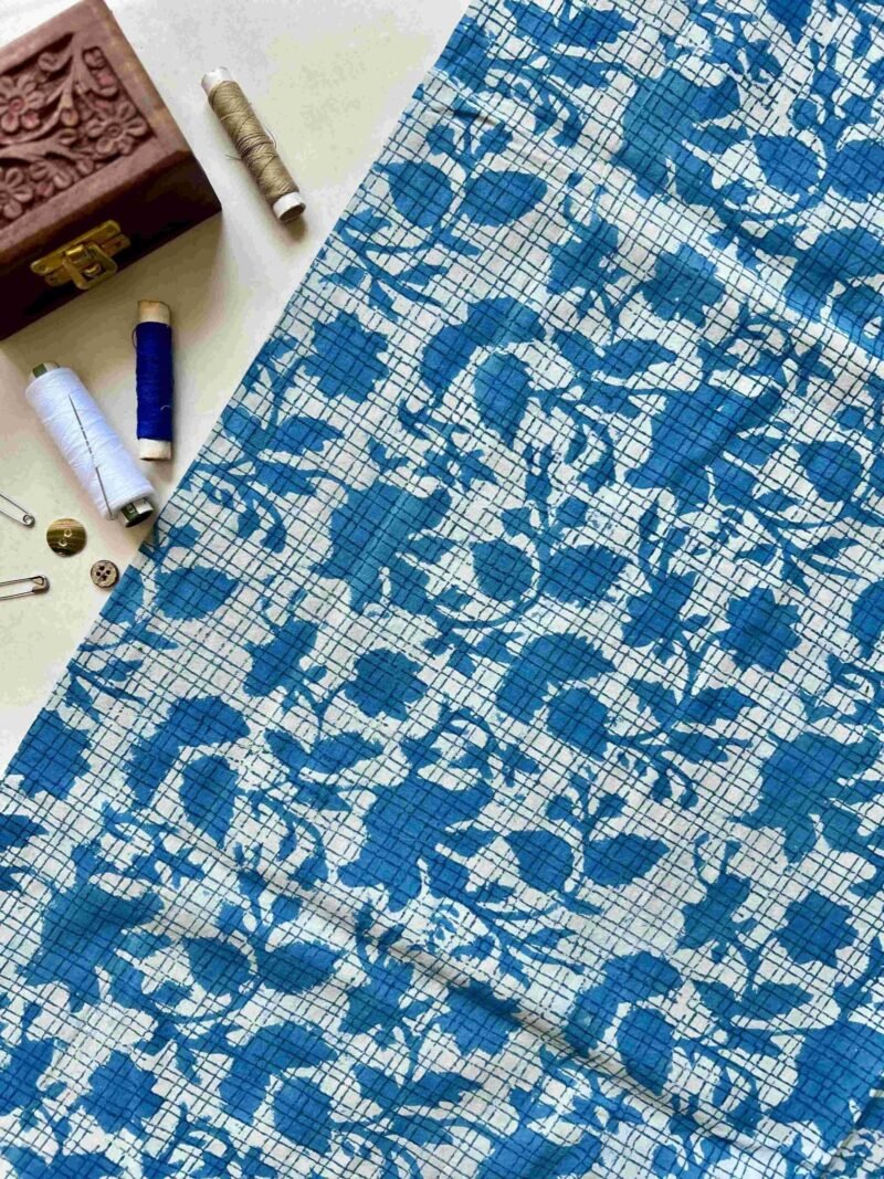 Dabu Handblock Print Fabric - Image 3