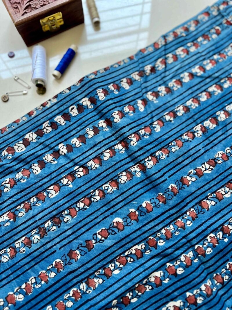 Dabu Handblock Print Fabric - Image 3