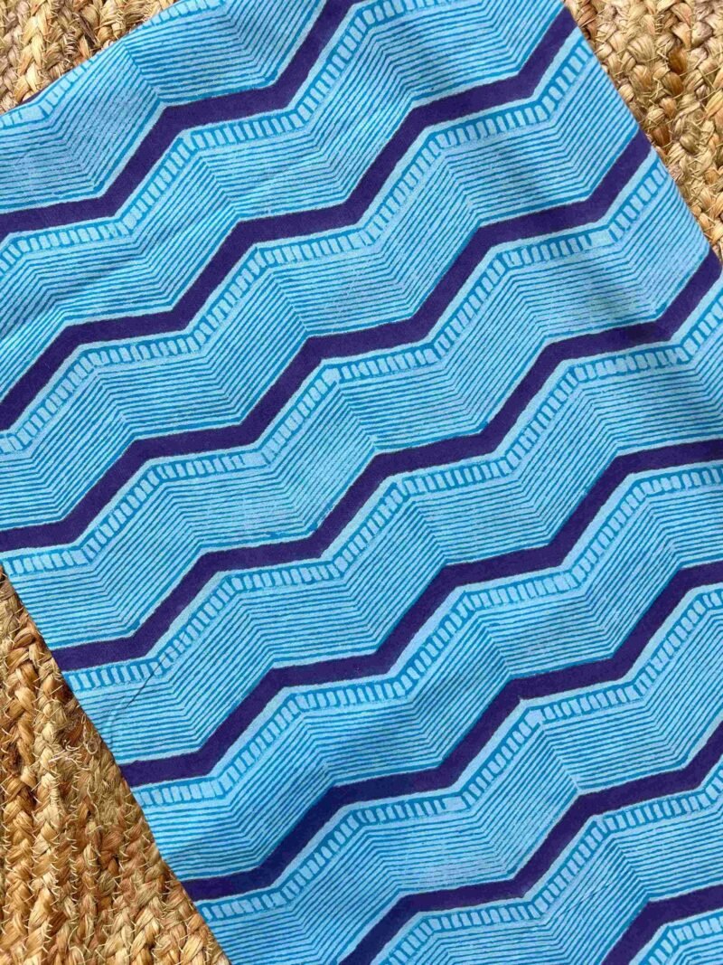 Sanganeri Handblock Printed Unstitched Suit 4 pc - Image 3