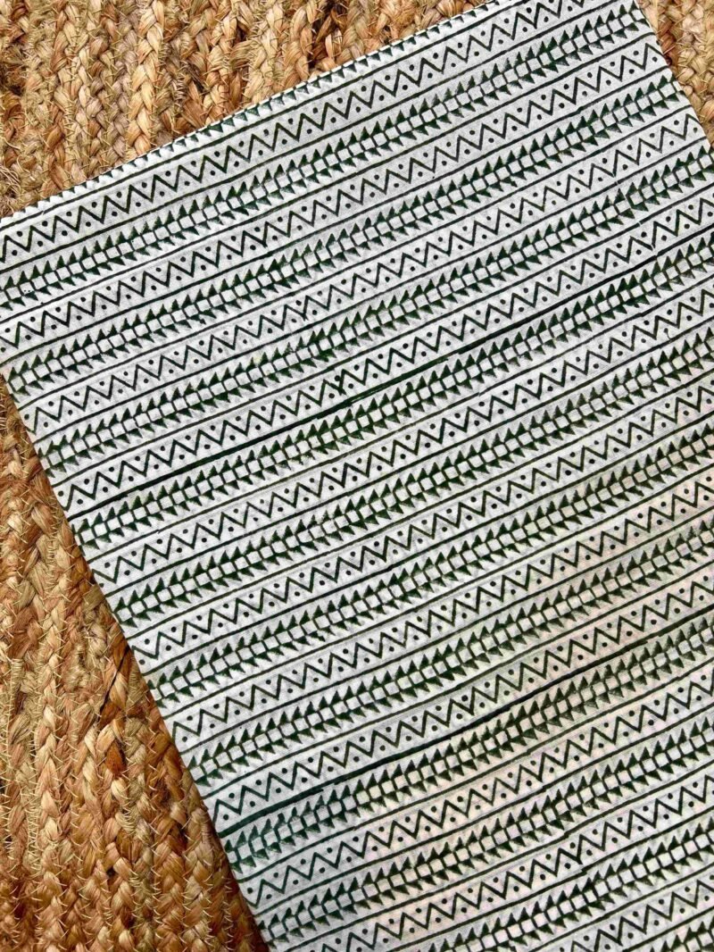 Sanganeri Handblock Printed Unstitched Suit 4 pc - Image 5