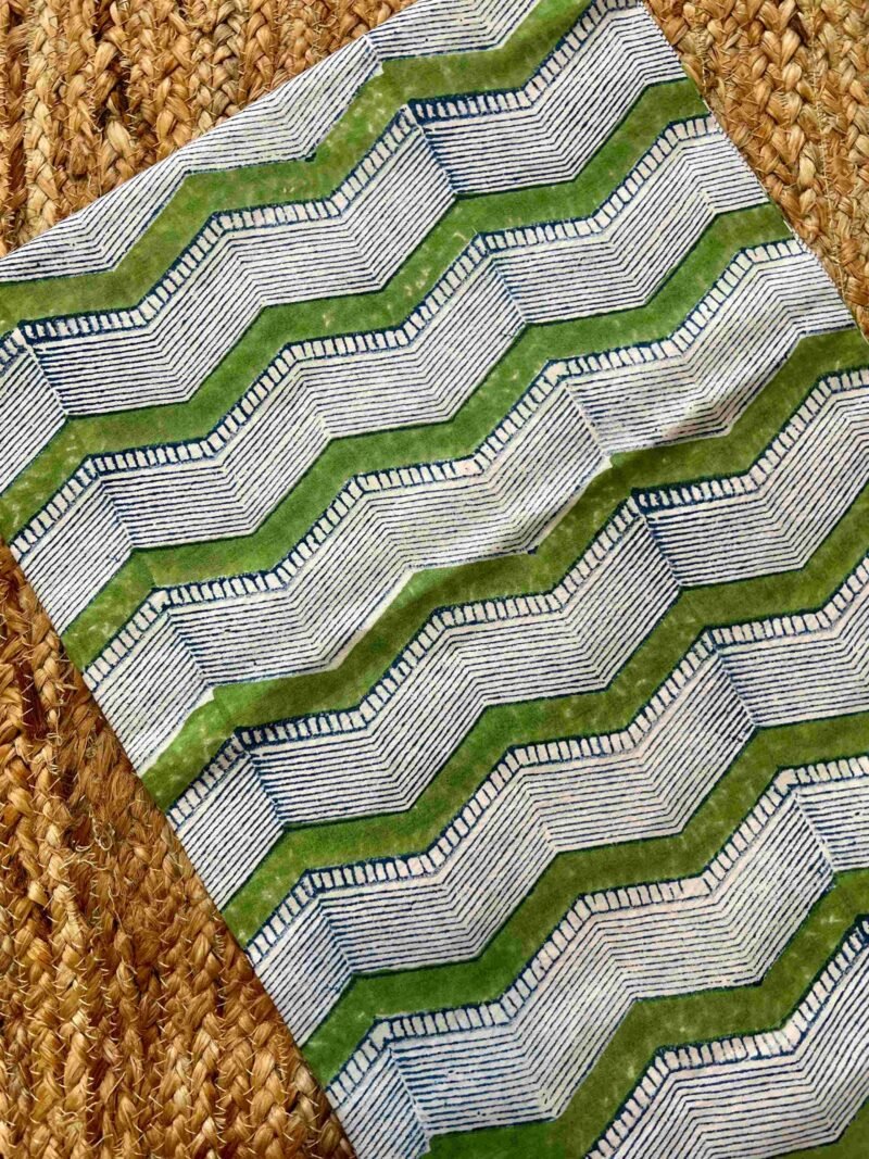 Sanganeri Handblock Printed Unstitched Suit 4 pc - Image 7